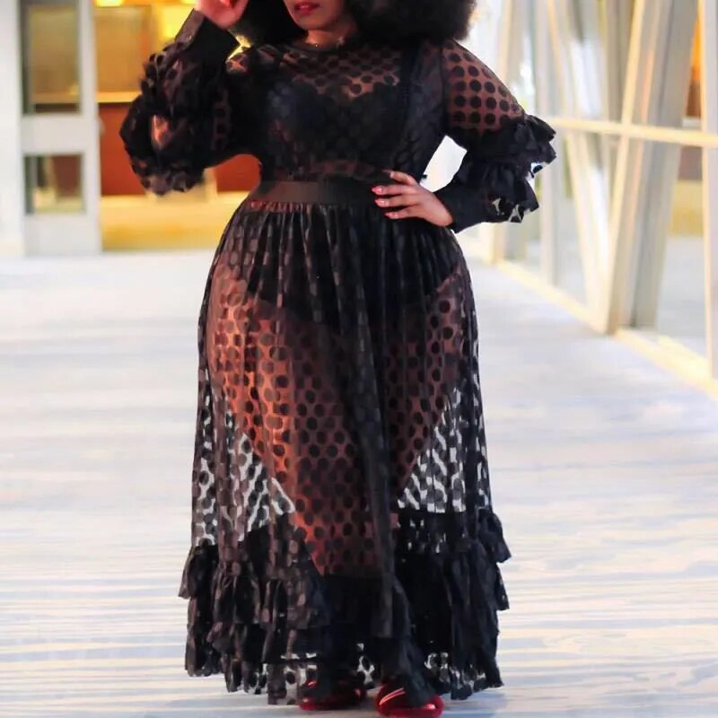 Women's Sexy Sheer Mesh Transparent Long Sleeve Elastic High Waist Dre GeraldBlack.com Women's Sexy Sheer Mesh Transparent Long Sleeve Elastic High Waist Dre GeraldBlack.com