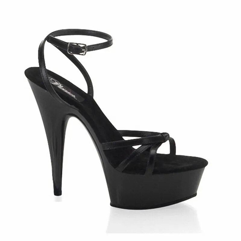 Wildly popular with 15 cm high heels sexy pumps waterproof shoes model stage  -  GeraldBlack.com