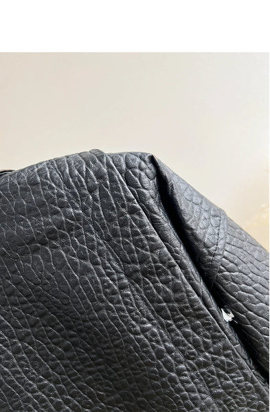 Women's Genuine Sheepskin Leather Waisted Trench Coat  -  GeraldBlack.com