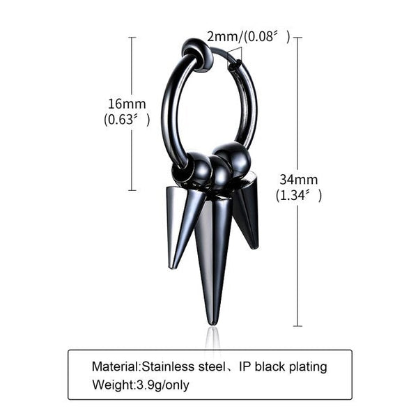 1 Piece Anti Allergy Stainless Steel Cross Clip Earrings for Men and Women  -  GeraldBlack.com