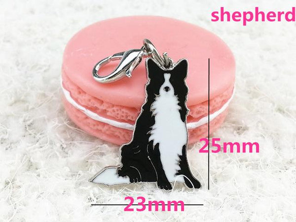 10 Pcs/Lot DIY Charm German Shepherd Dog Bulldog Pendant Keychain - SolaceConnect.com