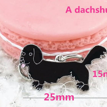 10 Pcs/Lot DIY Charm German Shepherd Dog Bulldog Pendant Keychain - SolaceConnect.com