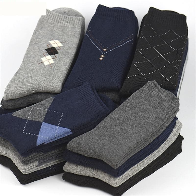 4pairs Winter Thick Warm Terry Classic Casual Thermal Socks for Men  -  GeraldBlack.com