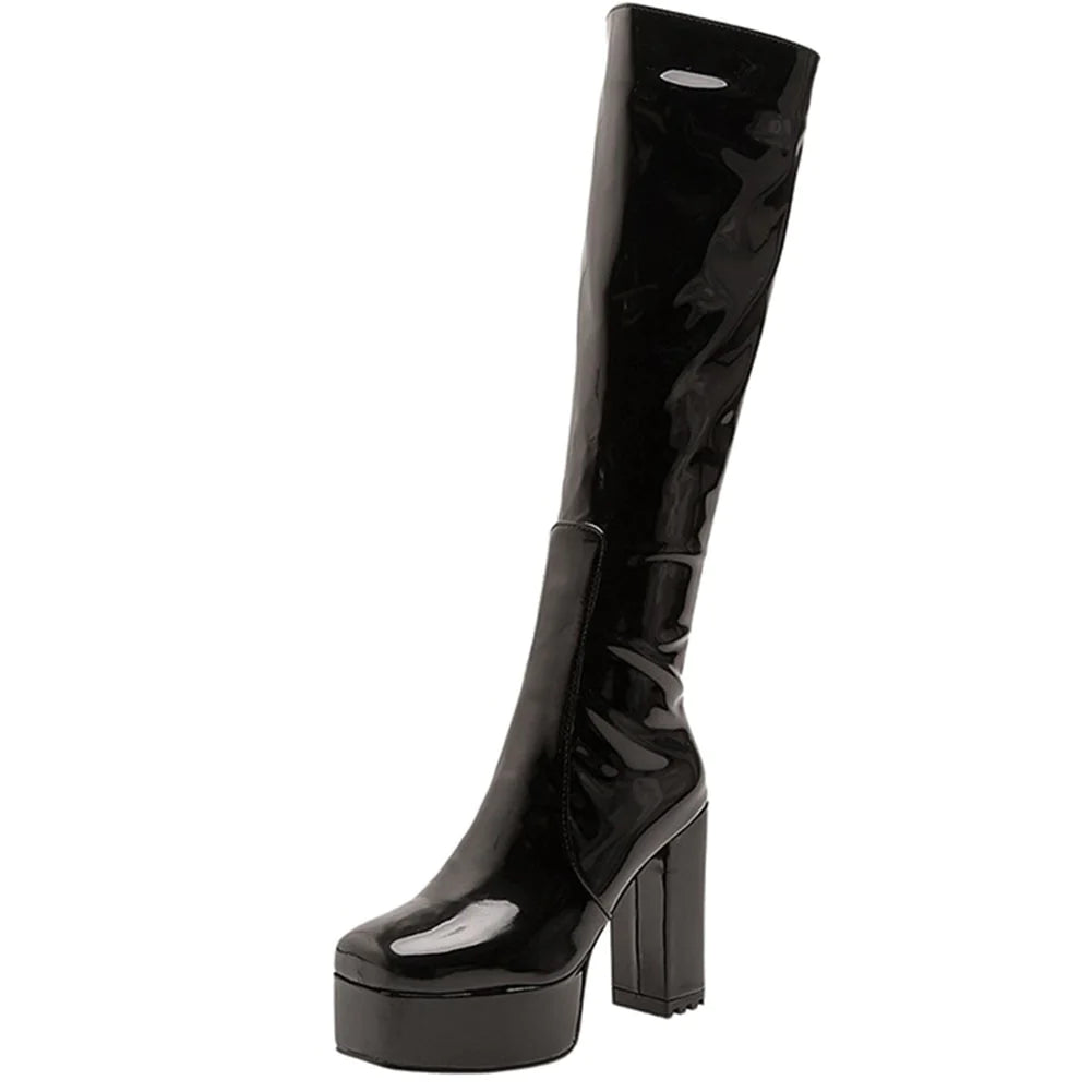 Black 2 Big Size 43 Women Colorful Platform Boots Sexy Designer High Heel Gothic Shoes  -  GeraldBlack.com