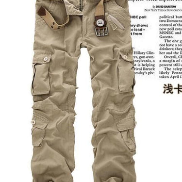 Casual Women's Cotton Straight Loose Military Tactical Cargo Pants Trousers - SolaceConnect.com