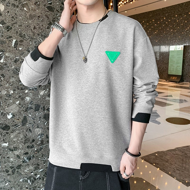 Grey Color Casual Thick Warm Winter Men's Luxury Knitted Pullover Sweater Wear Jersey Fashions 71819  -  GeraldBlack.com