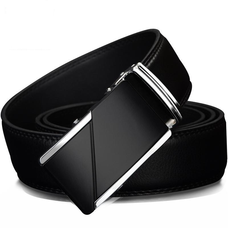 High Quality Automatic Ratchet Buckle Cow Genuine Leather Belts for Men  -  GeraldBlack.com