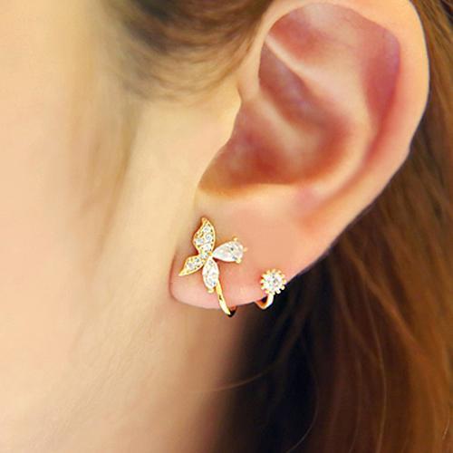 Hot Selling Gift Fashion Butterfly 925 Sterling Silver Ladies Stud Earrings - SolaceConnect.com