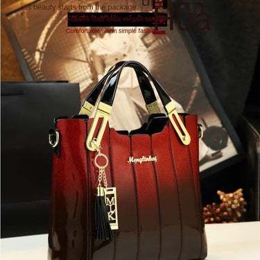 Luxury Fashion Genuine Leather Women Large Capacity Tassel Portable Shoulder Handbag  -  GeraldBlack.com
