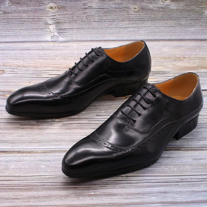 luxury dress shoes for men VerseStride Brogue Black Leather Office Wear Shoes The dress shoe that outlasts everything else resoleable Handmade Italian Leather Mens Dress