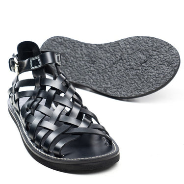 Luxury Italian Style Handmade Men's Cowhide Genuine Leather Sandals - SolaceConnect.com
