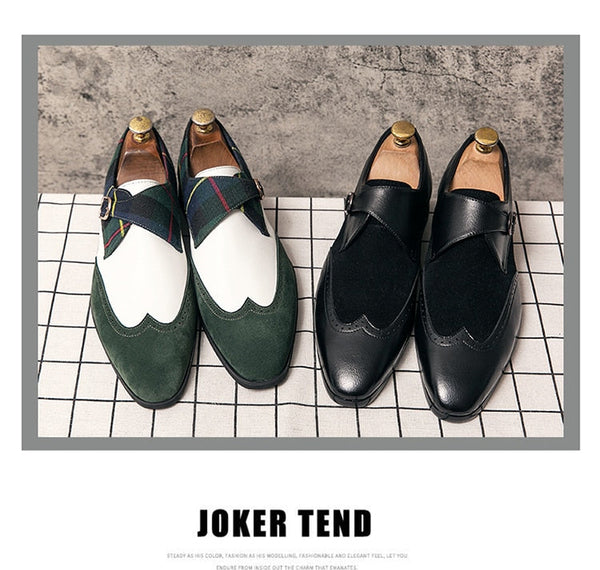 Men's Dark Green Handmade Breathable Slip On Loafers Shoes  -  GeraldBlack.com