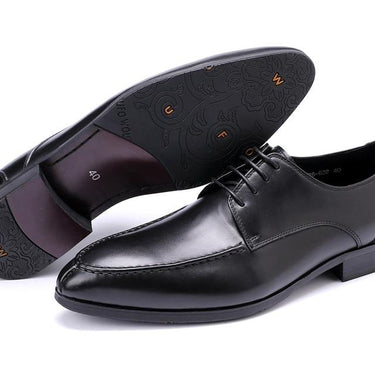 Men's Fashionable Genuine Leather British Pointed Toe Flats Shoes - SolaceConnect.com