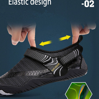 Men's Upstream Beach Shoes Breathable Quick Dry Elastic Band Aqua Slippers  -  GeraldBlack.com