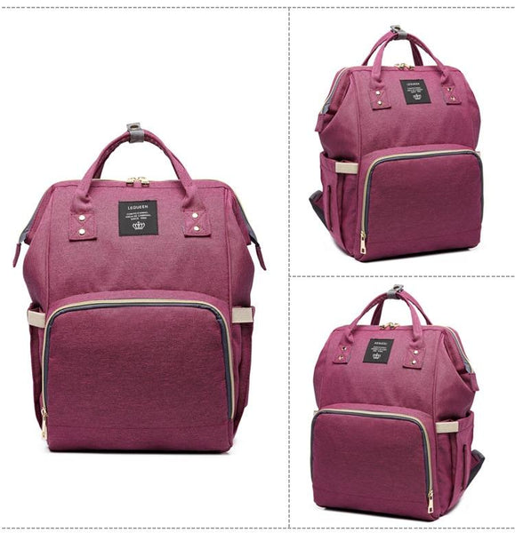 Mom's Fashion Designer Large Capacity Nursing Baby Travel Backpack - SolaceConnect.com