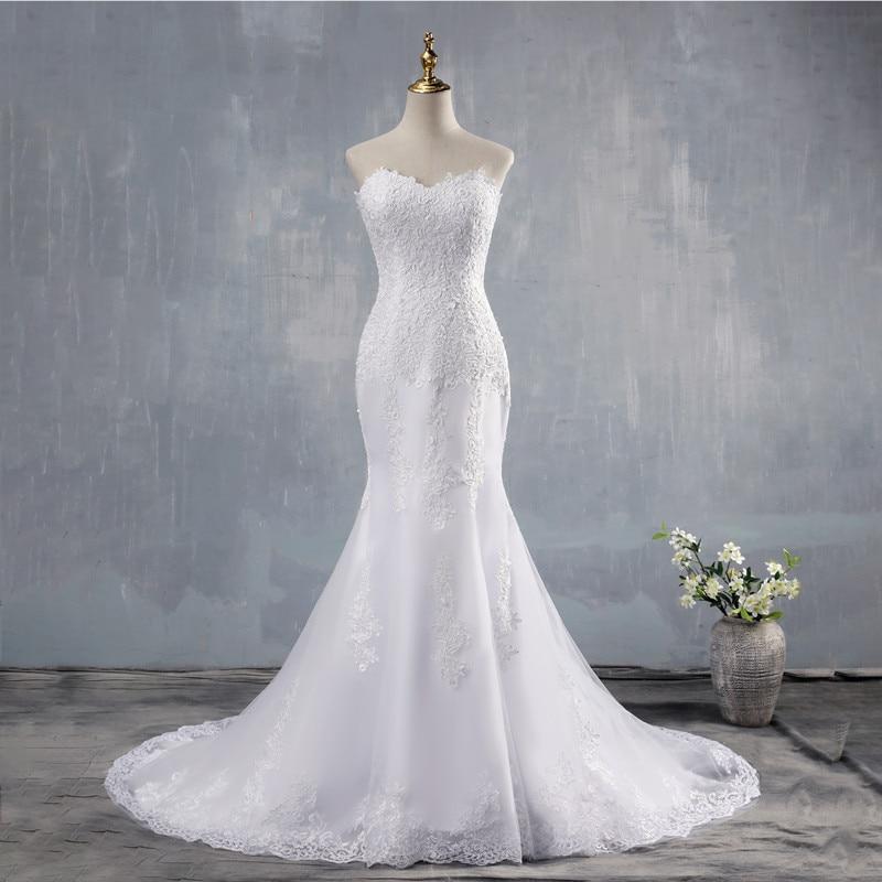 plus size mermaid wedding dress with detachable train African Plus Size Mermaid Long Sleeves Wedding Dress With Detachable Train