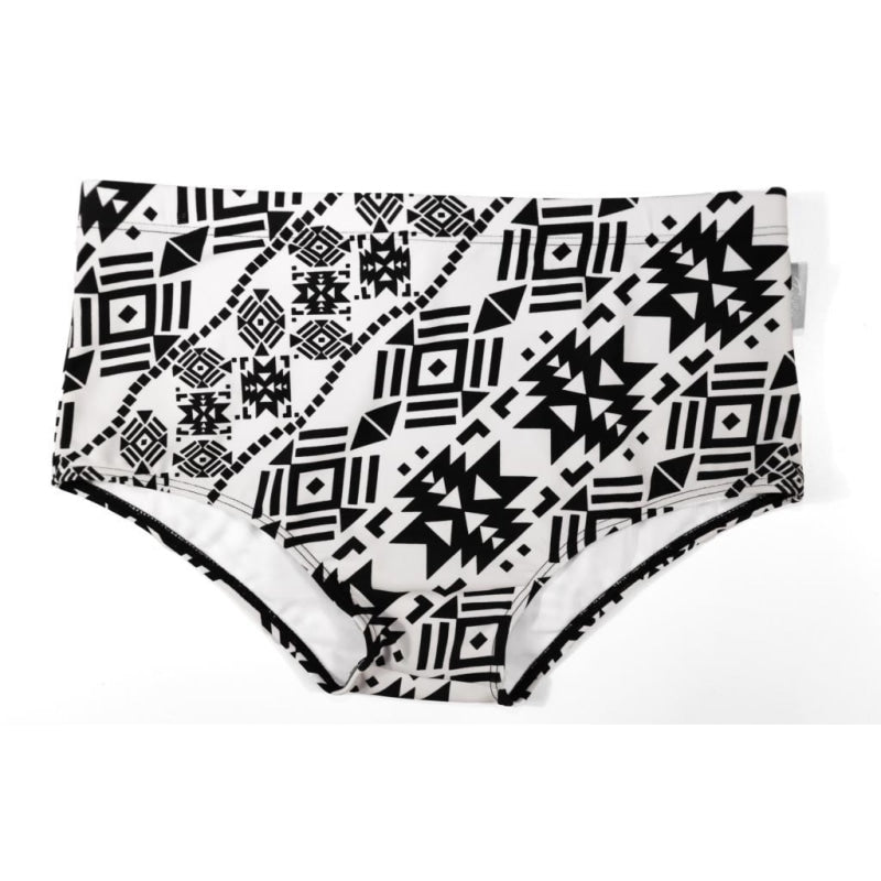 Sexy Black and White Combo Men's Bikini Swimming and Surf Boxer Trunks  -  GeraldBlack.com