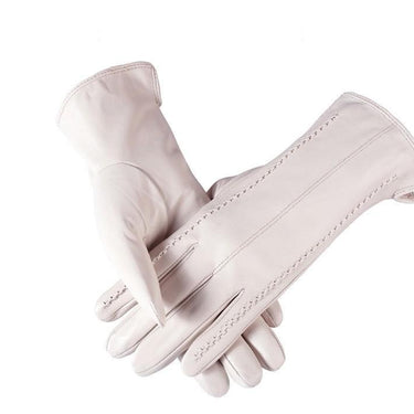 Stylish Fashion Women's Genuine Leather Cotton Lining Winter Warm Gloves  -  GeraldBlack.com