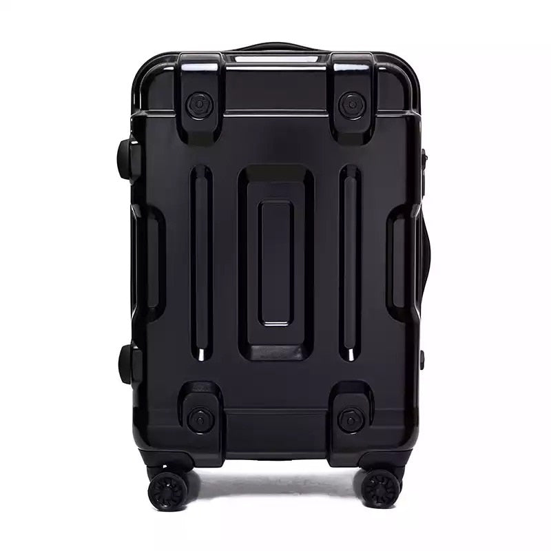 Unisex 20 24 26 29 inch Password Mirror Metal Luggage Trolley Suitcase  -  GeraldBlack.com