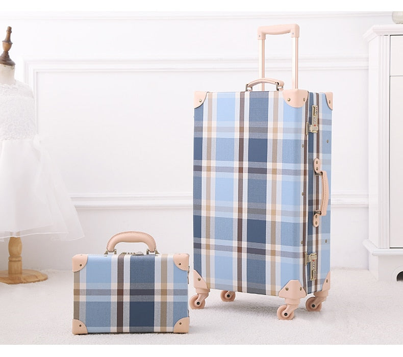 Unisex Chinese Painting Rolling Luggage Spinner 2pcs/set Trolley Suitcase  -  GeraldBlack.com