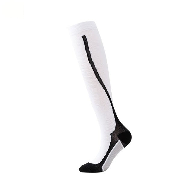 White Black Compression Blood Circulation Promotion Slimming Socks for Men  -  GeraldBlack.com