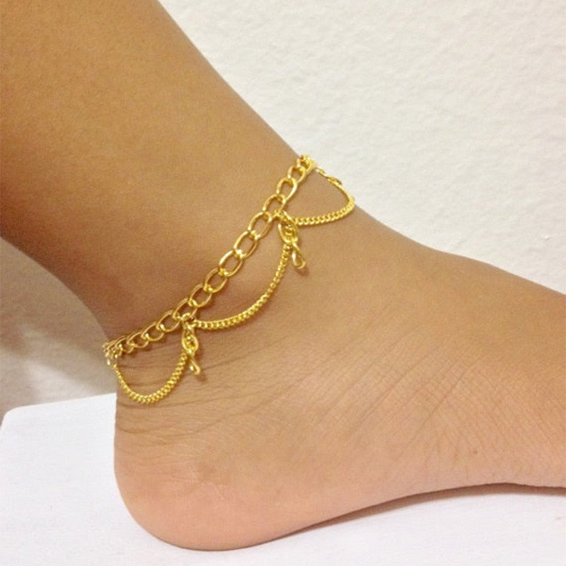 Women's Imitation Pearl On The Leg Beach Bracelet Barefoot Anklets  -  GeraldBlack.com