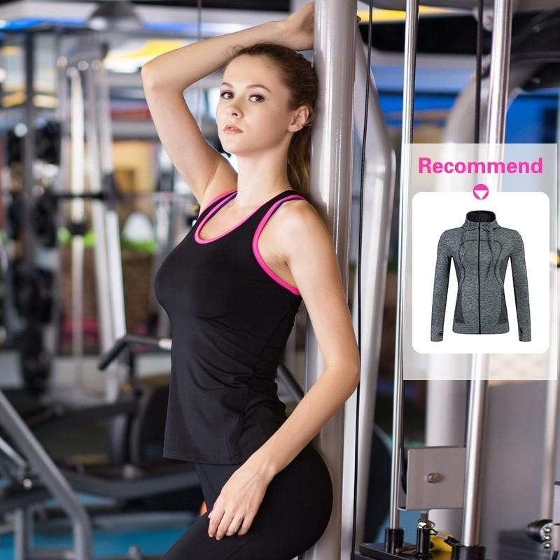 Women's Sexy Tight Sleeveless Vest Shirt for Gym Sports Fitness Running - SolaceConnect.com