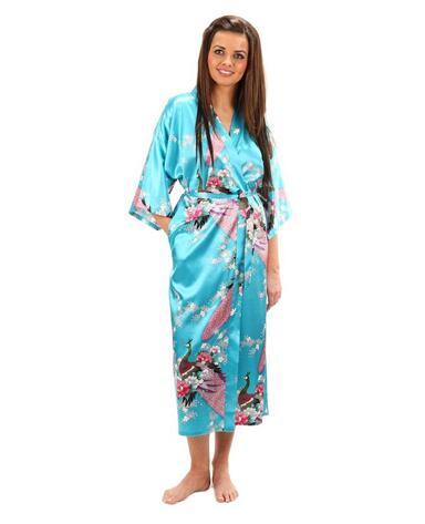 Women's Shiny Faux Silk Animal Pattern Casual Long Robe for Brides - SolaceConnect.com