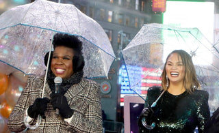 Chrissy Teigen Takes Umbrella To The Eyeball During New Year's Eve Live Broadcast But Shakes It Off Like A Champ