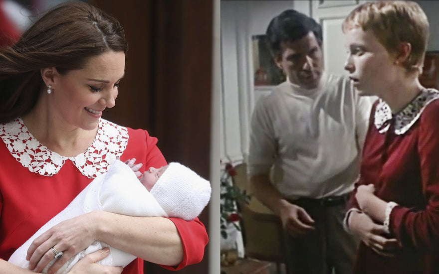 The Surprising Dress Some Twitter Users are Comparing Kate Middleton's Baby Reveal Dress To