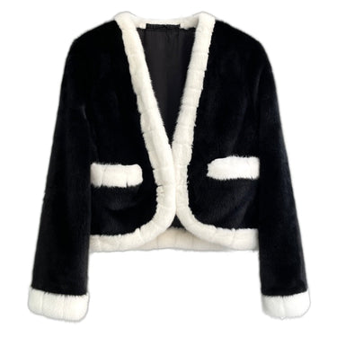 100% Real Mink Fur Women Fashion Essential Winter Warm Short Cloak Outerwear Jacket  -  GeraldBlack.com