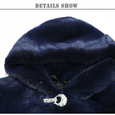 100% Real Mink Fur Women Natural Import Coats With Hood Warm Thick Winter Coats Jackets  -  GeraldBlack.com