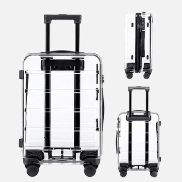 20"22"24"26" Inch Transparent Trolley Bag Travel Suitcase Cabin Rolling Luggage On Wheels  -  GeraldBlack.com