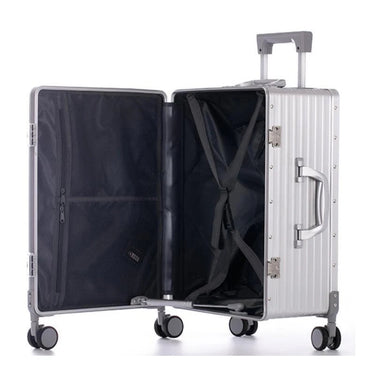 20"24"28" Inch 100% Aluminium Travel Suitcase Spinner Rolling Luggage Trolley Bag Cabin Check Size  -  GeraldBlack.com