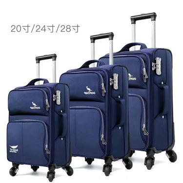 20"24"28" Inch Business Carry On Oxford Suitcase Set Soft Koffer Travel Luggage Set Rolling Bag On Wheels  -  GeraldBlack.com