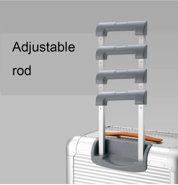 20" 26 inch 100% Aluminum Suitcase Spinner Hand Luggage Aluminium Travel Trolley Bags  -  GeraldBlack.com