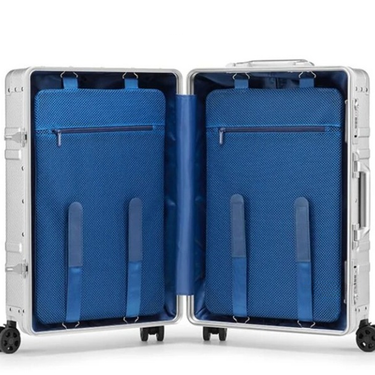 20" Inch 100% Aluminium Carry On Travel Suitcase Spinner Luggage Trolley Bag Cabin Size  -  GeraldBlack.com
