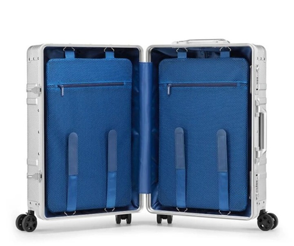 20" Inch 100% Aluminium Carry On Travel Suitcase Spinner Luggage Trolley Bag Cabin Size  -  GeraldBlack.com