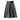 Genuine Leather A-line Silhouette Korean Style Black Skirt for Women