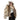 Women's Luxury Beige Color Winter Genuine Leather Real Fox Fur Collar Jacket