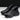 Men's Black Genuine Cow Leather Thick Bottom Slip-on Casual Shoes