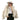 Women's Champagne Color Winter Real Fox Fur Genuine Sheepskin Leather Jacket