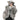 Women's Light Gray Winter Real Fox Fur Genuine Sheepskin Leather Jacket