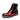 Men's Autumn Winter Mid-Calf Leather Wine Red Lace Up Round Toe Boots