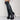 Women's Sexy High Heel Platform Round Toe Chains Thigh High Boots