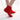 Red Stage Show Cow Leather Sole Flat Heels Jazz Pole Dance Shoes for Women