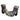 Men's Casual Leather Multicolor Pattern Pointed Toe Lace-up 6.5cm Heels Ankle Boots