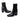 Men's Genuine Leather High Heels Pointed Toe Buckle Office Dress Boots