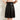 Harajuku Genuine Leather Mid-Length High Waist A-line Swing Skirt for Women