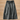 Genuine Leather A-line Silhouette Korean Style Black Skirt for Women